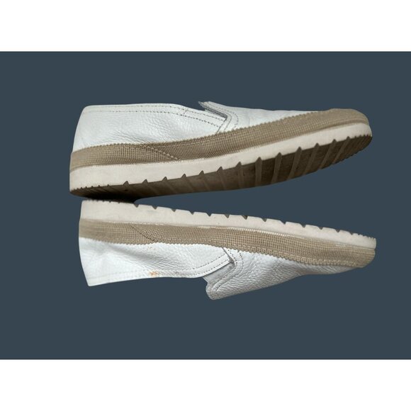 Verbenas Womens White Leather Slip-On Loafers Comfort Shoes Soft Made In Spain S - Picture 7 of 12